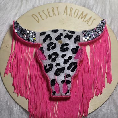 Pink Leopard W Fringe